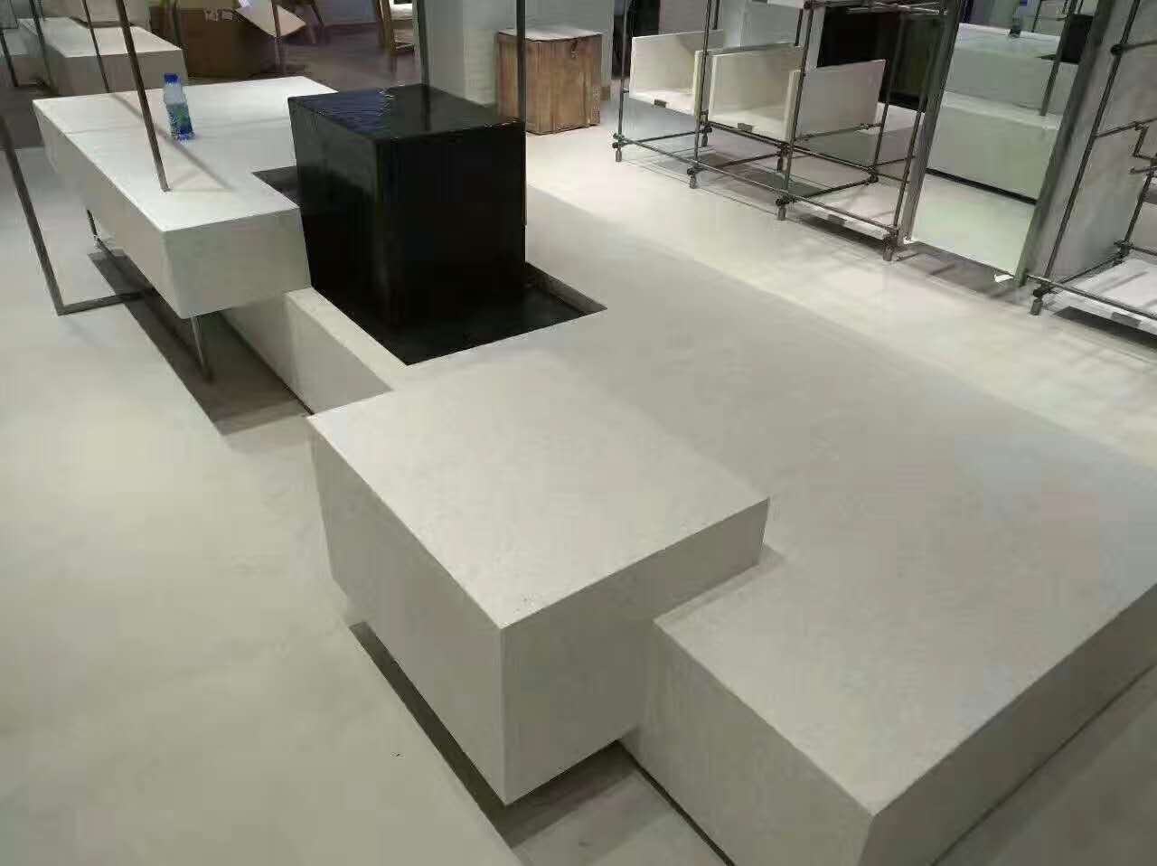 客厅现浇水磨石地面效果图