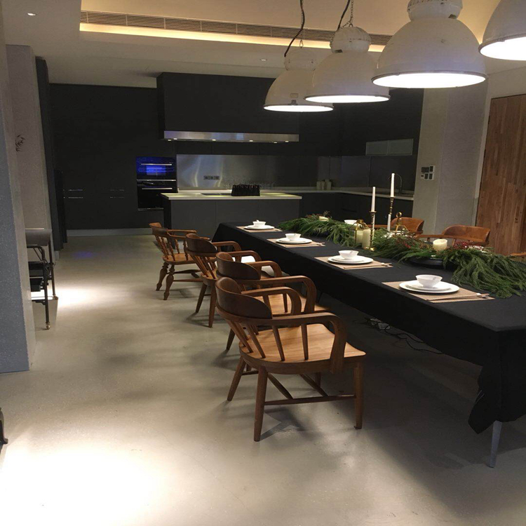 餐厅现浇水磨石地面效果图