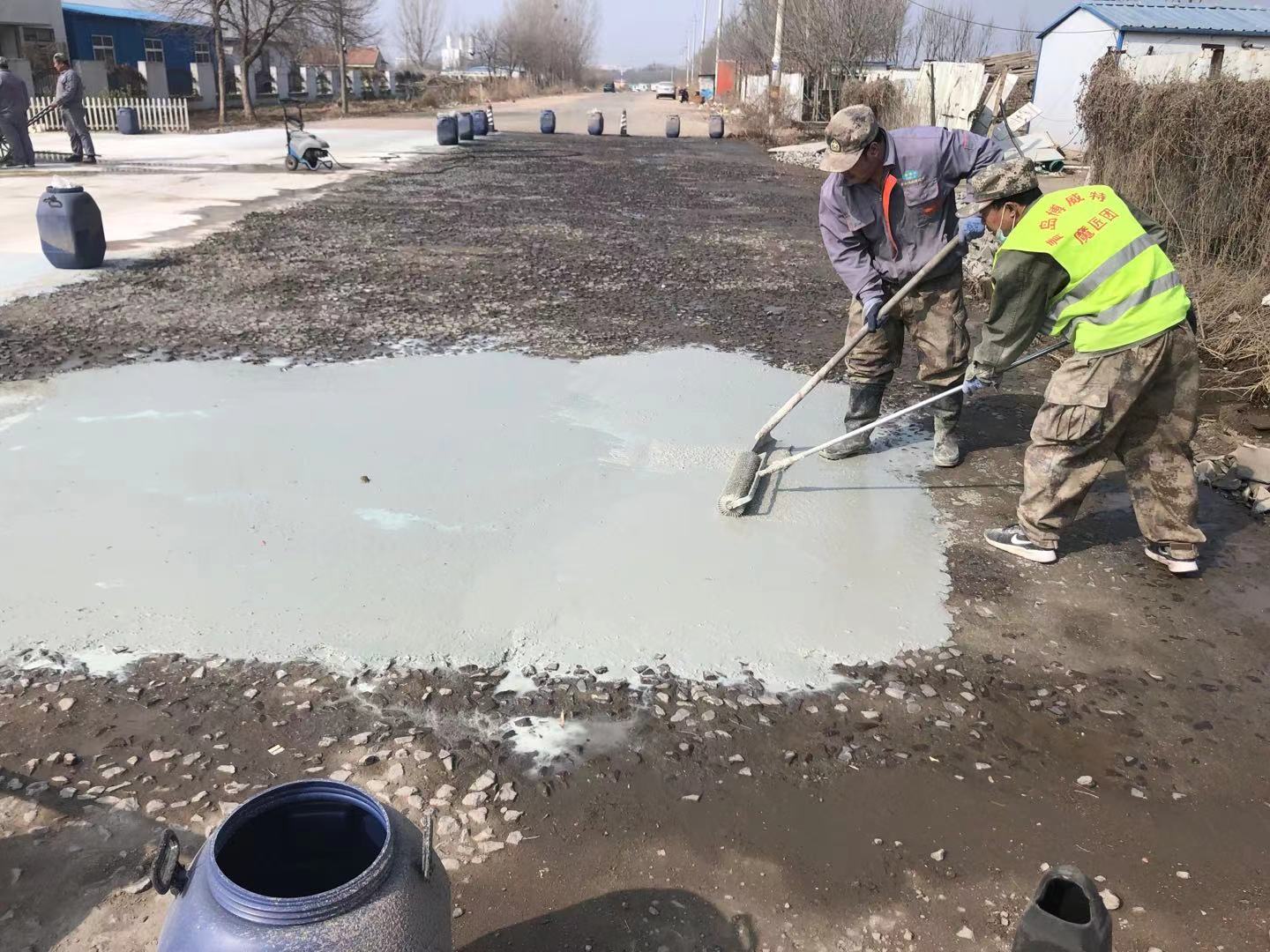 修补砂浆的施工方法四：消泡处理